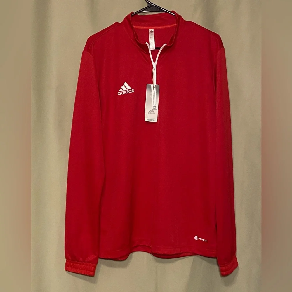 Adidas Areoready Entrada 22 Training Top Football/Soccer Red Men’s size L NWT